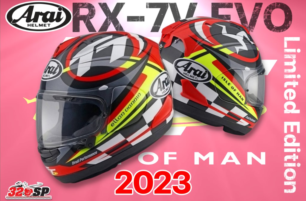 หมวกกันน็อคเต็มใบ ARAI RX-7 EVO IOM TT 2023 #43