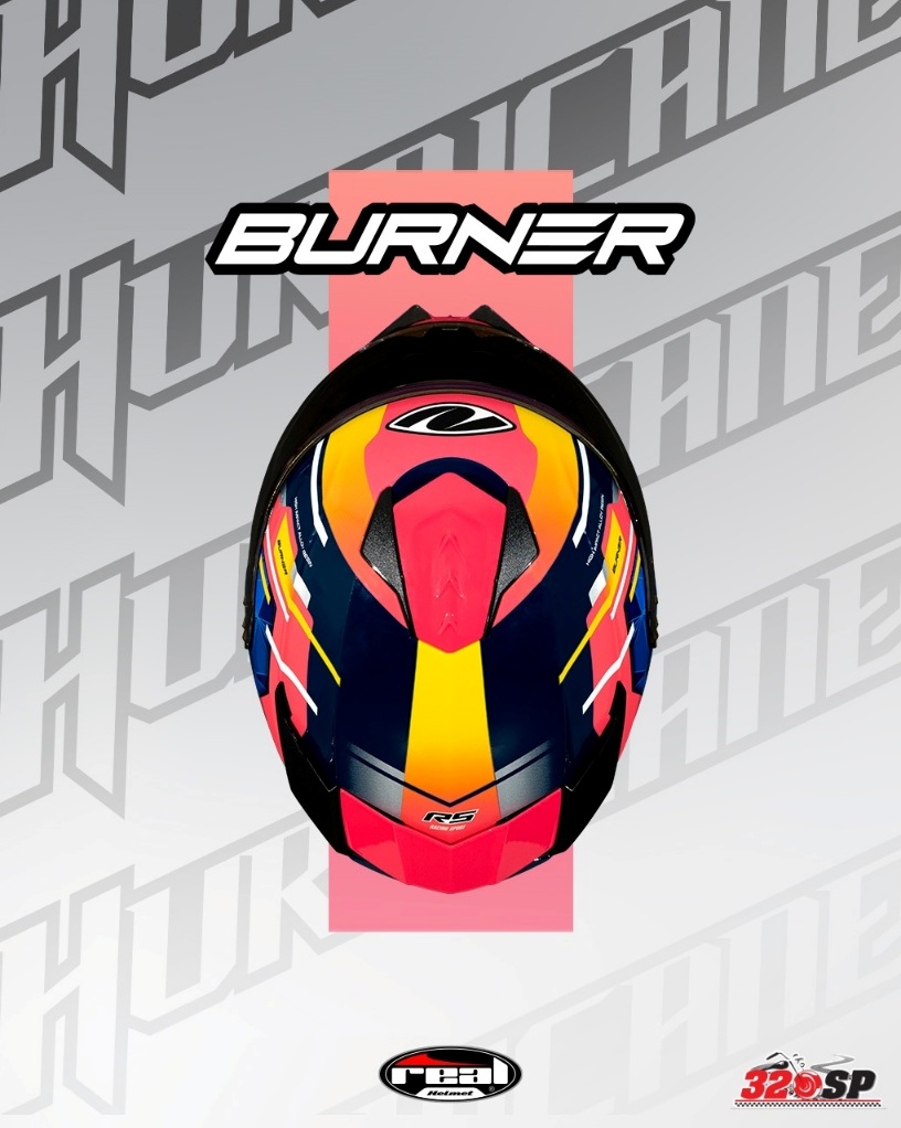 หมวกกันน็อคเต็มใบ REAL HURRICANE BURNER #17