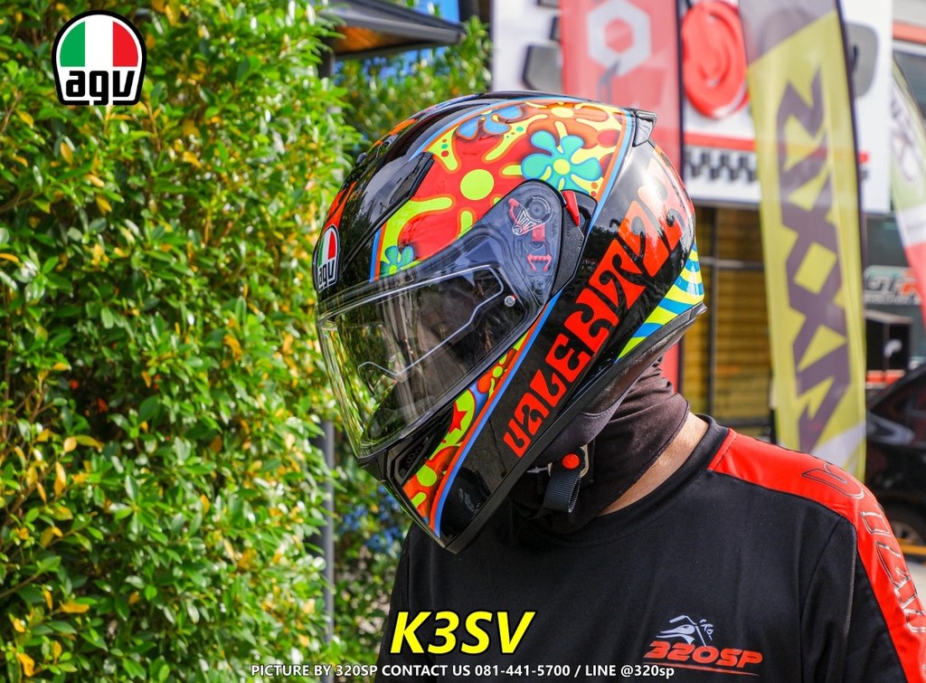 หมวกกันน็อคเต็มใบ AGV K3SV #18 ROSSI VALENCIA