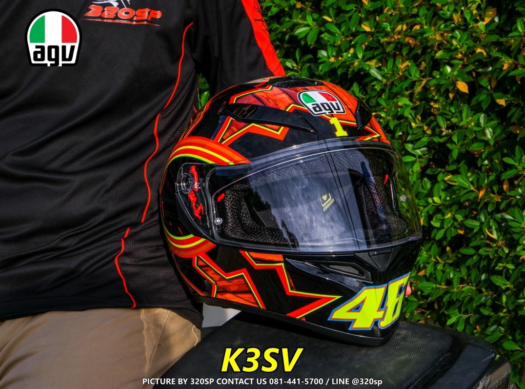 หมวกกันน็อคเต็มใบ AGV K3SV #19 ROSSI MUGELLO