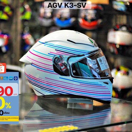 หมวกกันน็อคเต็มใบ AGV K3SV #78