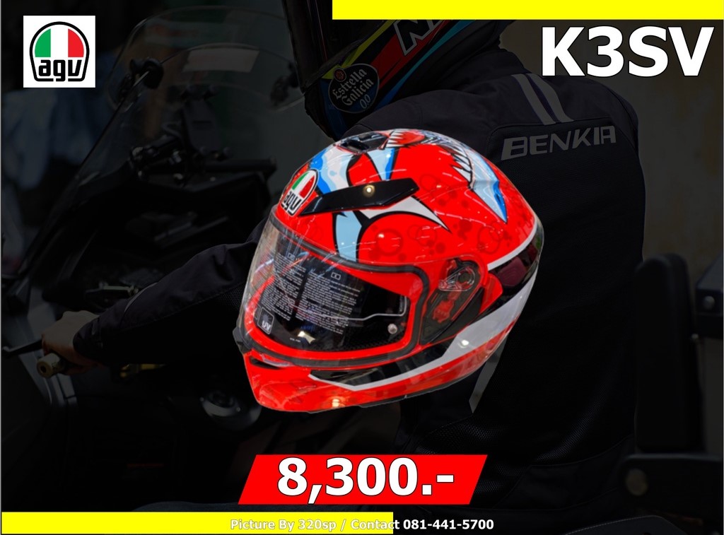 หมวกกันน็อคเต็มใบ AGV K3SV #9 MULTI ASIA3