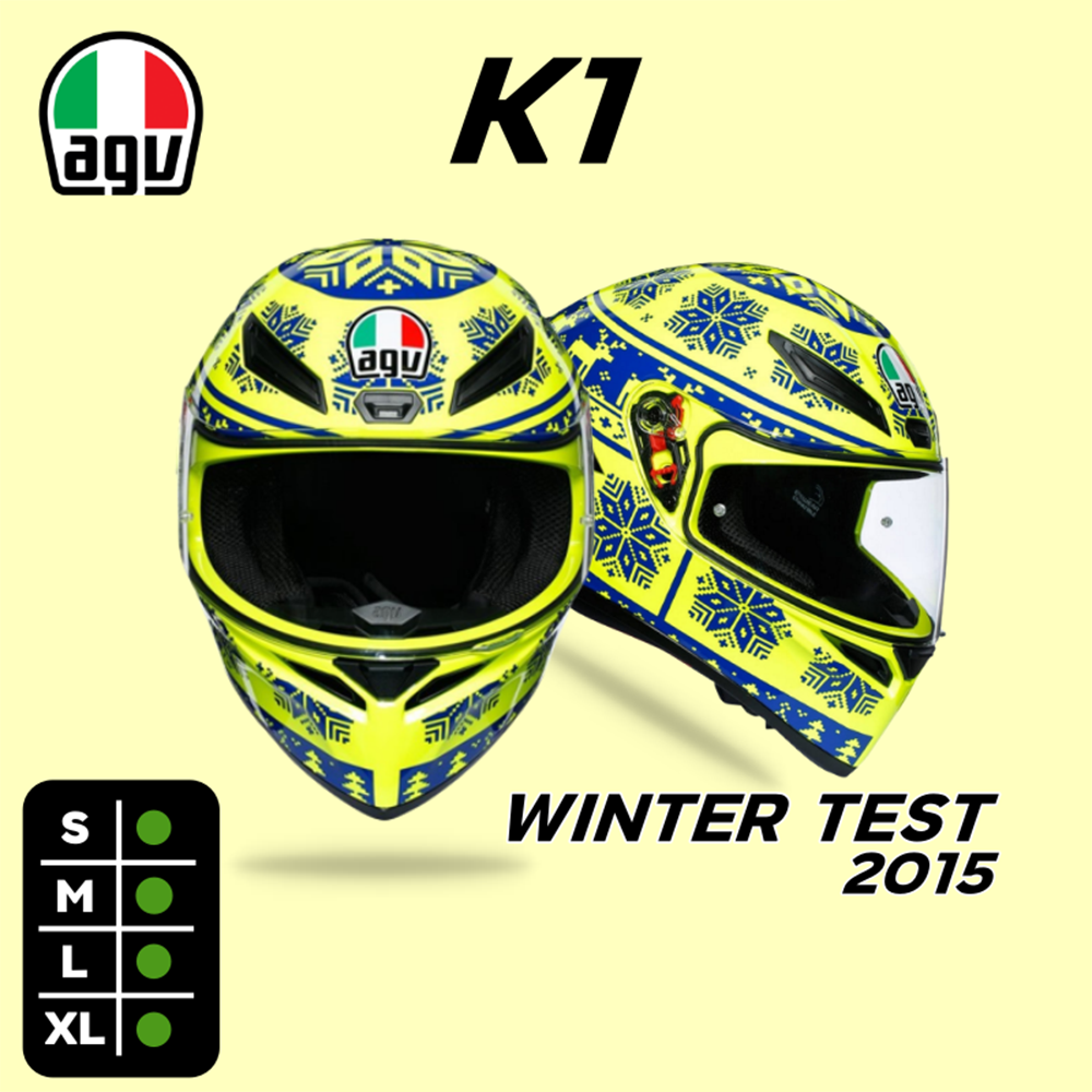 หมวกกันน็อค AGV รุ่น K1 #1 WINTER TEST 2015