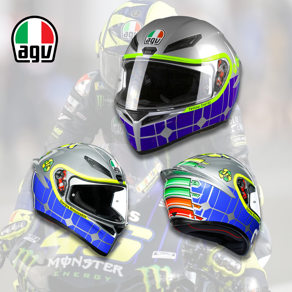 หมวกกันน็อคเต็มใบ AGV K1 #16 ROSSI MUGELLO 2015